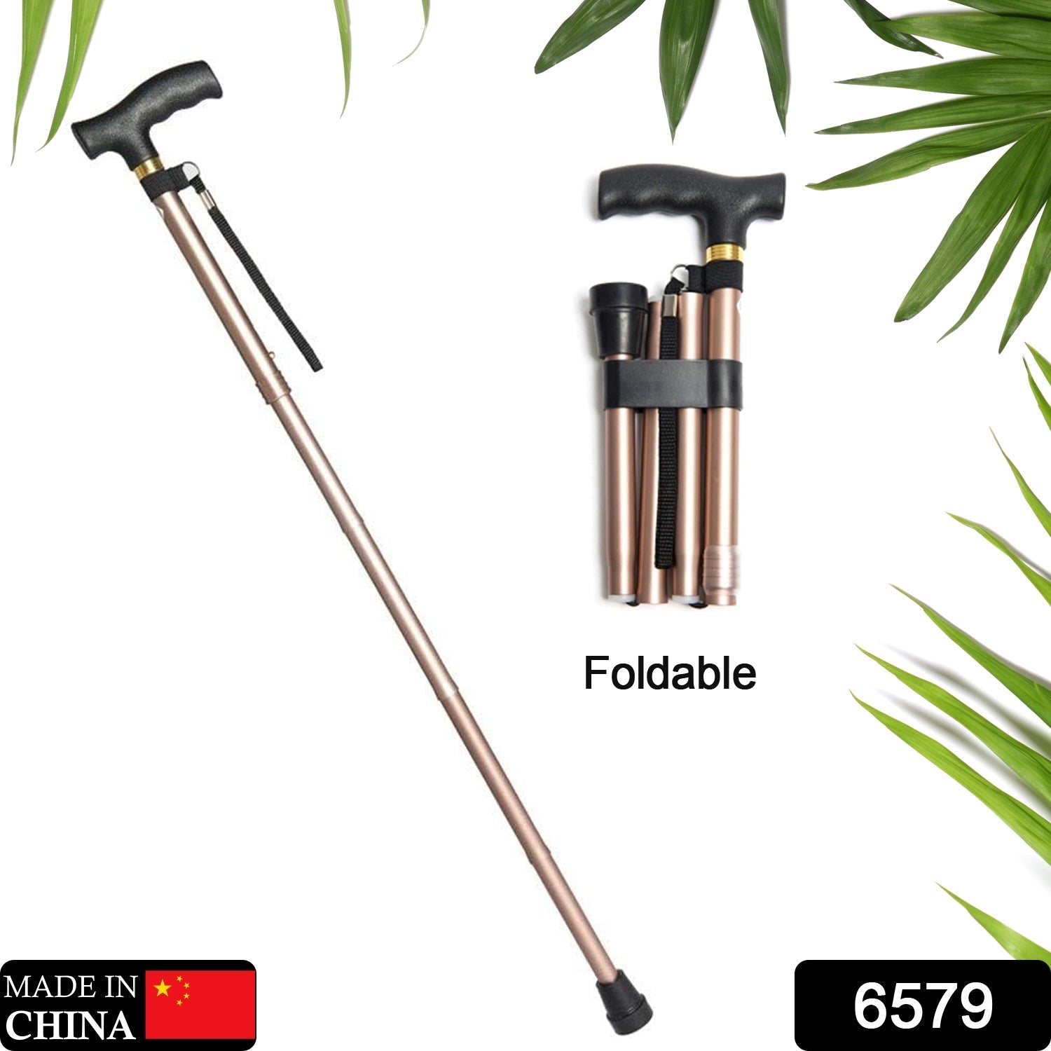 Collapsible walking cane with comfortable T handles, suitable for men and women. Collapsible walking cane with comfortable T handles, suitable for men and women.